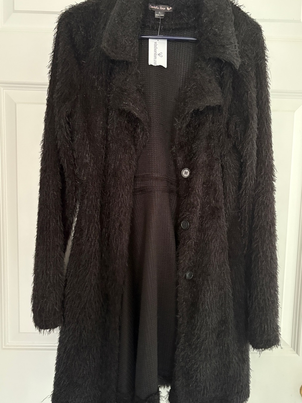 Windsor Black Teddy Faux-Fur Coat